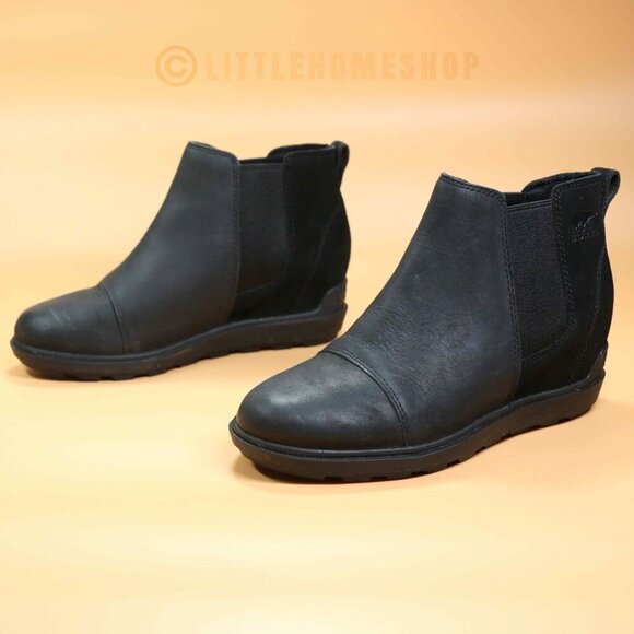 Sorel Evie II Chelsea Waterproof Bootie in Black, Size 7.5 - Picture 2 of 8